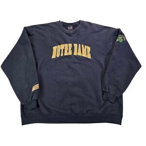 Notre Dame Fighting Irish Men’s 2XL Crewneck Sweatshirt Navy Blue XXL